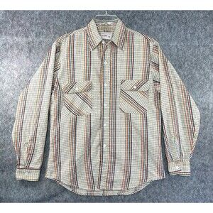 Vintage 70s Big Mac JCPenney Long Sleeve Flannel Button Up Shirt Size M
